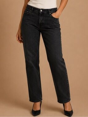 C Est 1946 Denim Black Skinny Jeans Size 14 Contemporary Stretch